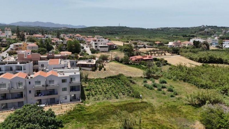 Maleme Kreta - Grundstück mit Baugenehmigung für 2 Residenzen in zweiter Linie vom Strand von Maleme zu verkaufen Grundstück kaufen